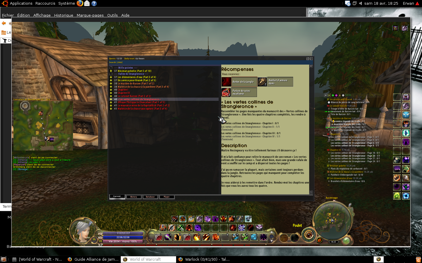 UI WoW (sur Ubuntu !)